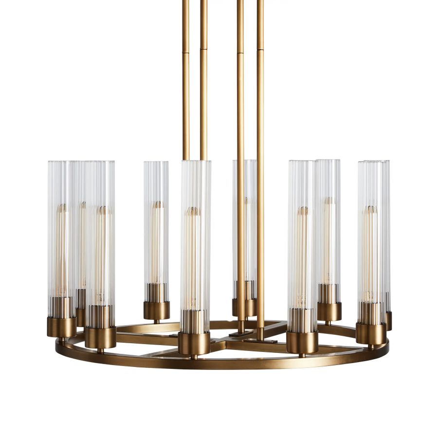 Cade Round Chandelier-Chandelier-Briglighting