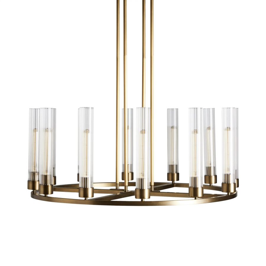 Cade Round Chandelier-Chandelier-Briglighting