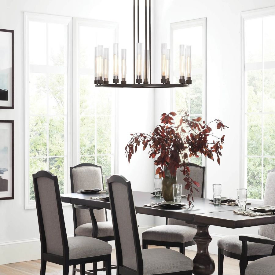 Cade Round Chandelier-Chandelier-Briglighting