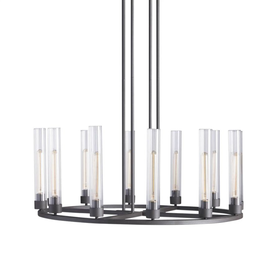 Cade Round Chandelier-Chandelier-Briglighting