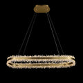 Modern 47 Inch Linear Chandelier Modern Quartz Crystal Chandelier for Dining Room-Chandelier-Briglighting