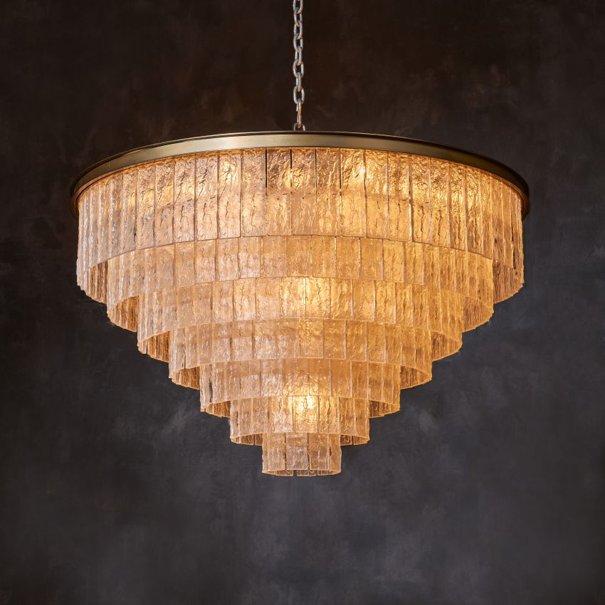 Claire Square Chandelier-Chandelier-Briglighting