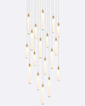 Candle Square Chandelier-Chandelier-Briglighting