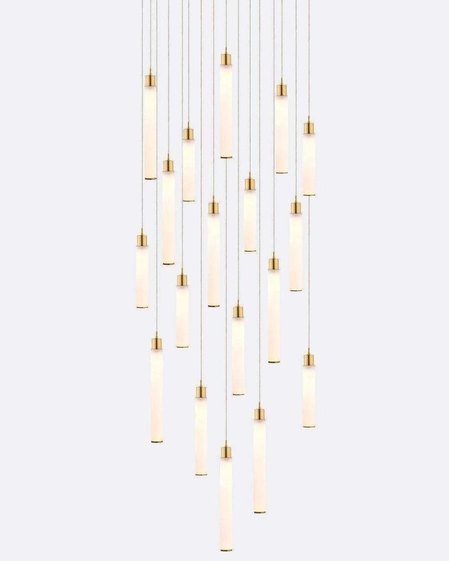 Candle Square Chandelier-Chandelier-Briglighting