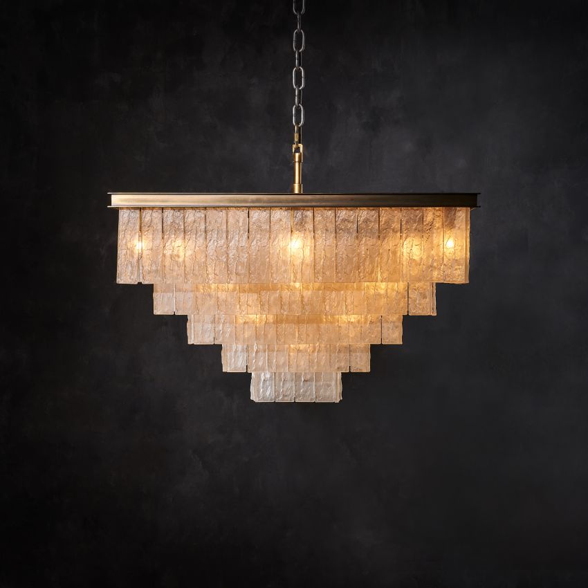 Claire Square Chandelier-Chandelier-Briglighting