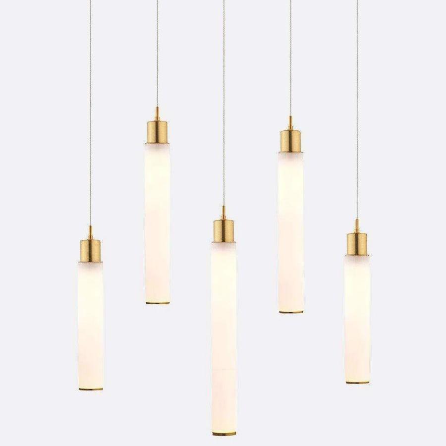 Candle Small Rectangle Chandelier-Chandelier-Briglighting