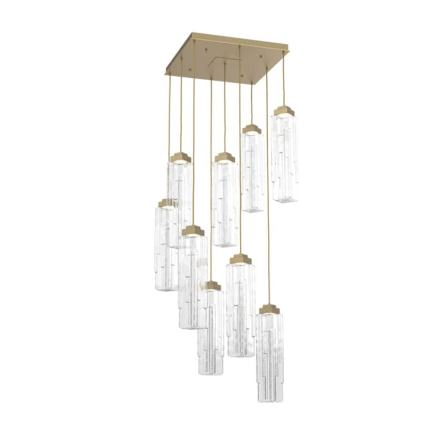 Dante Square Chandelier-Chandelier-Briglighting