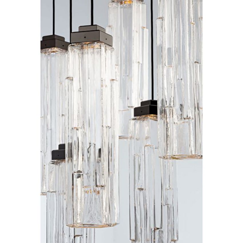 Dante Square Chandelier-Chandelier-Briglighting