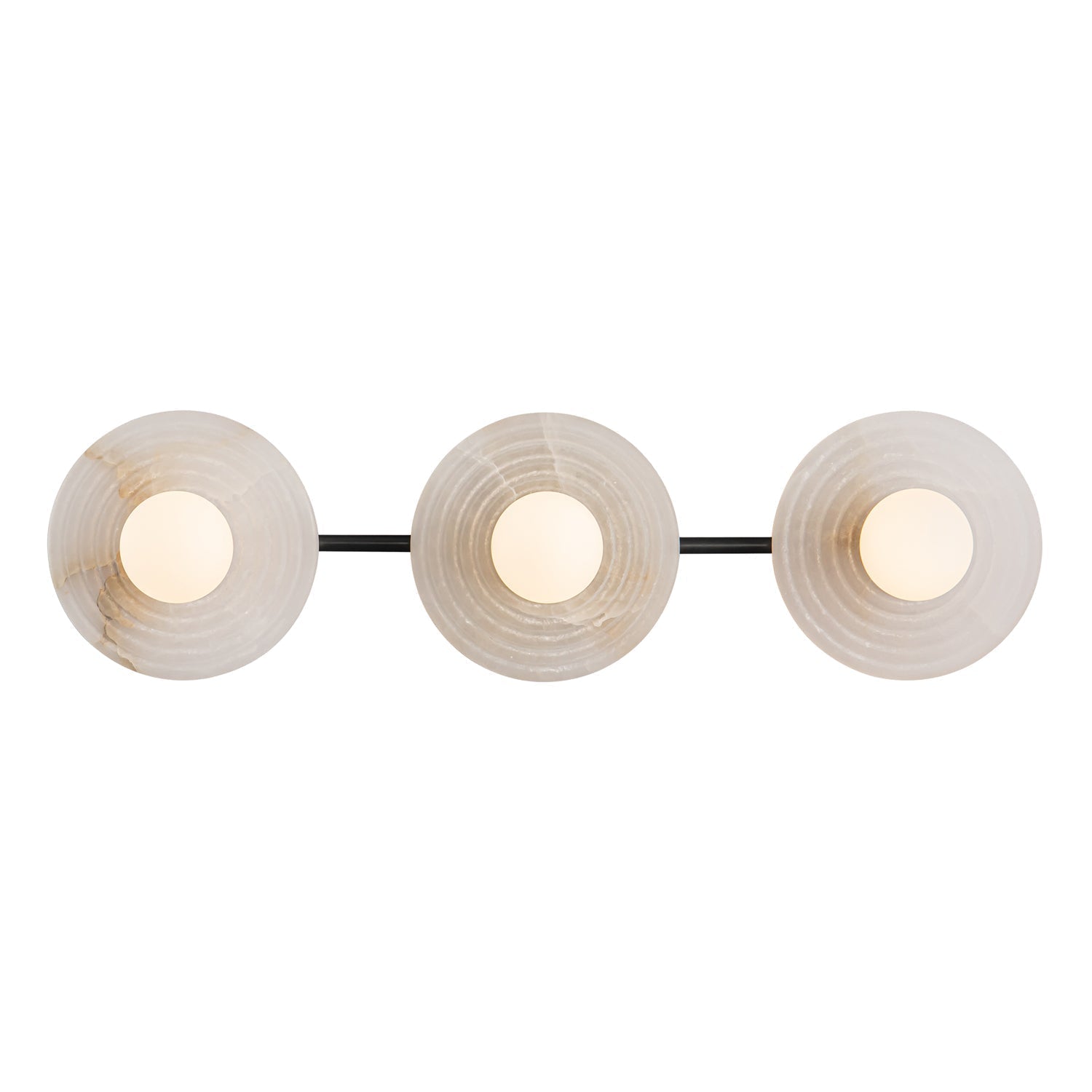 Dahlia Triple Alabaster Wall Sconce-Briglighting