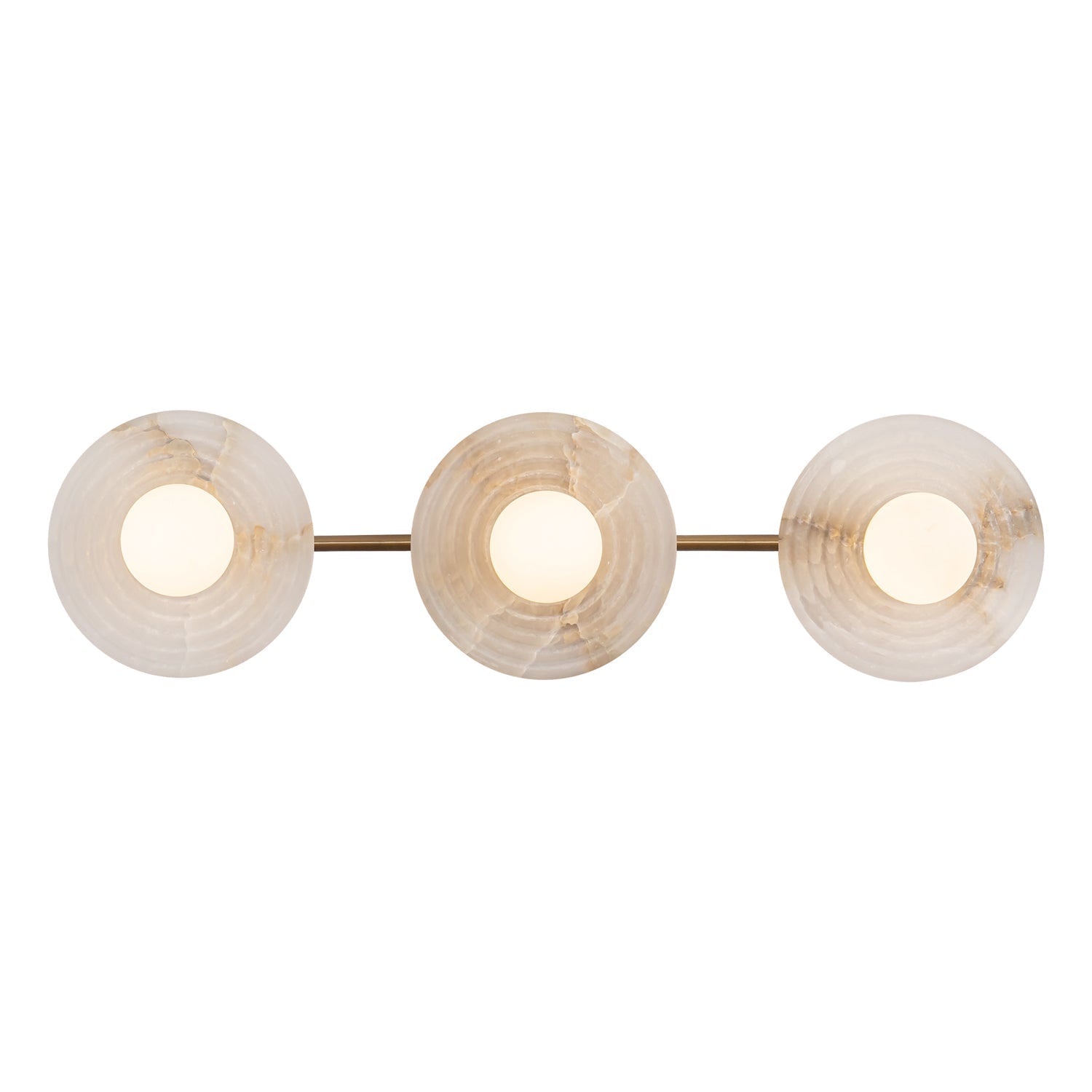 Dahlia Triple Alabaster Wall Sconce-Briglighting