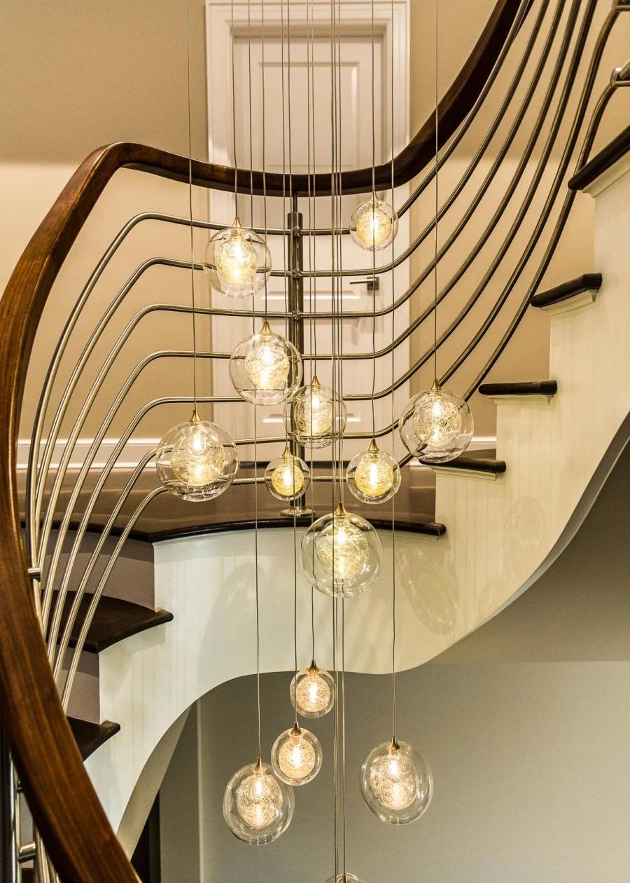 Drizzle Round Chandelier-Chandelier-Briglighting