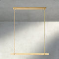 Audubon Alabaster Single Bar Linear Chandelier-Briglighting