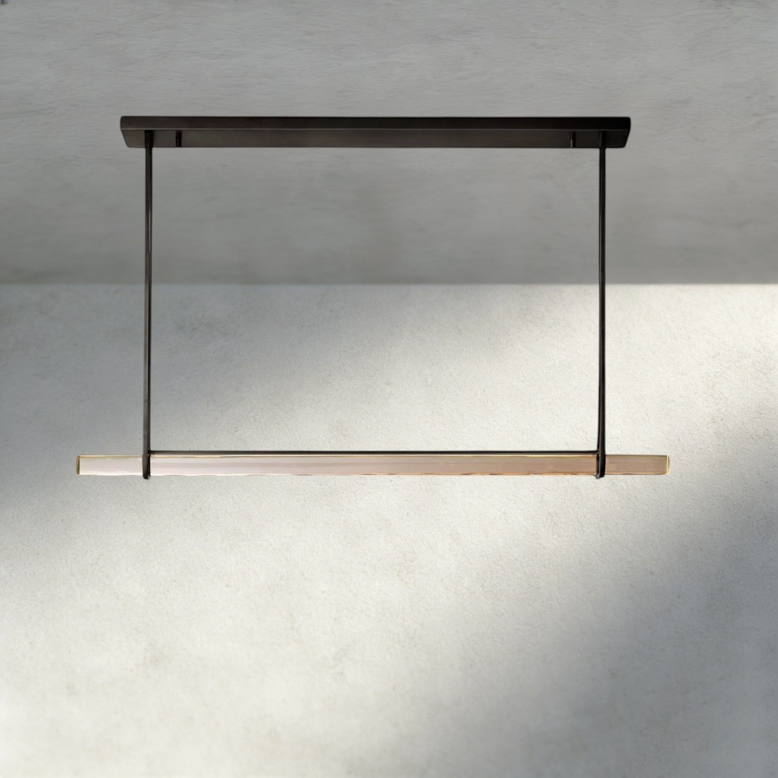 Audubon Crystal Linear Single Bar Chandelier-Briglighting