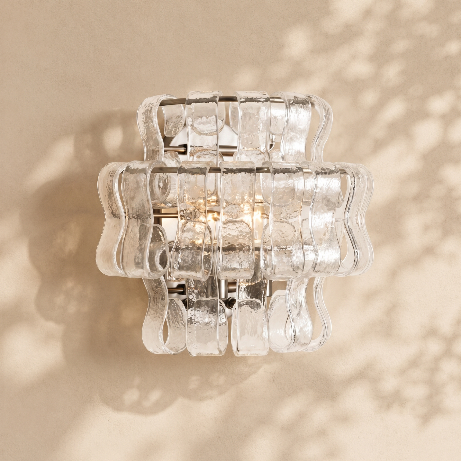 Amor Ghiaccio Glass Wall Sconce 12"