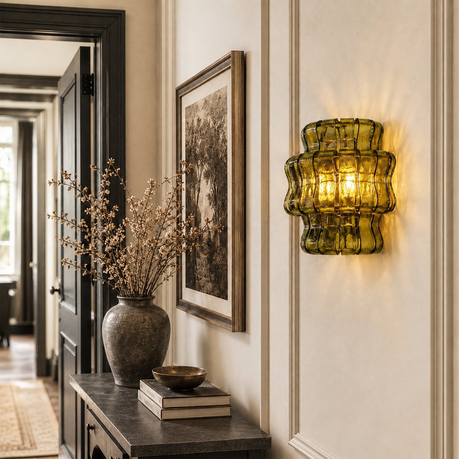 Amor Ghiaccio Glass Wall Sconce 12"