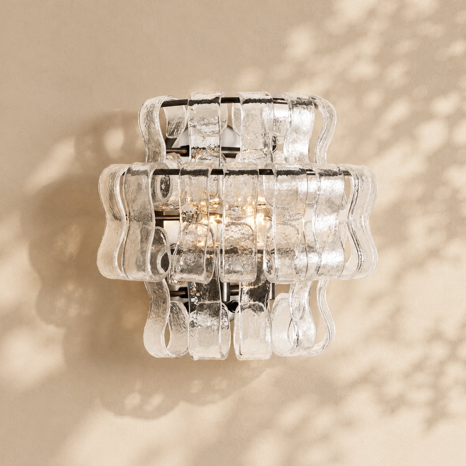 Amor Ghiaccio Glass Wall Sconce 12"