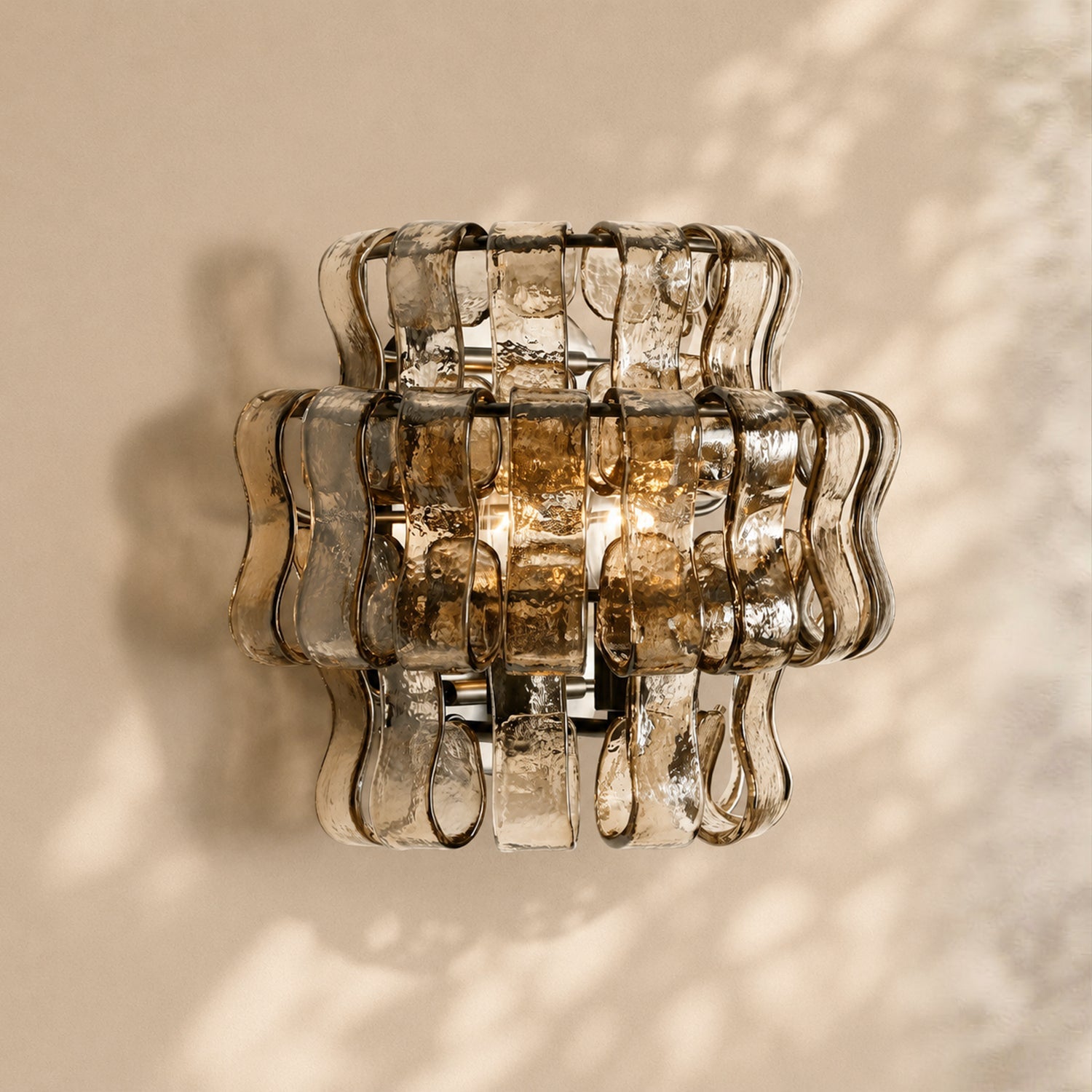 Amor Ghiaccio Glass Wall Sconce 12"
