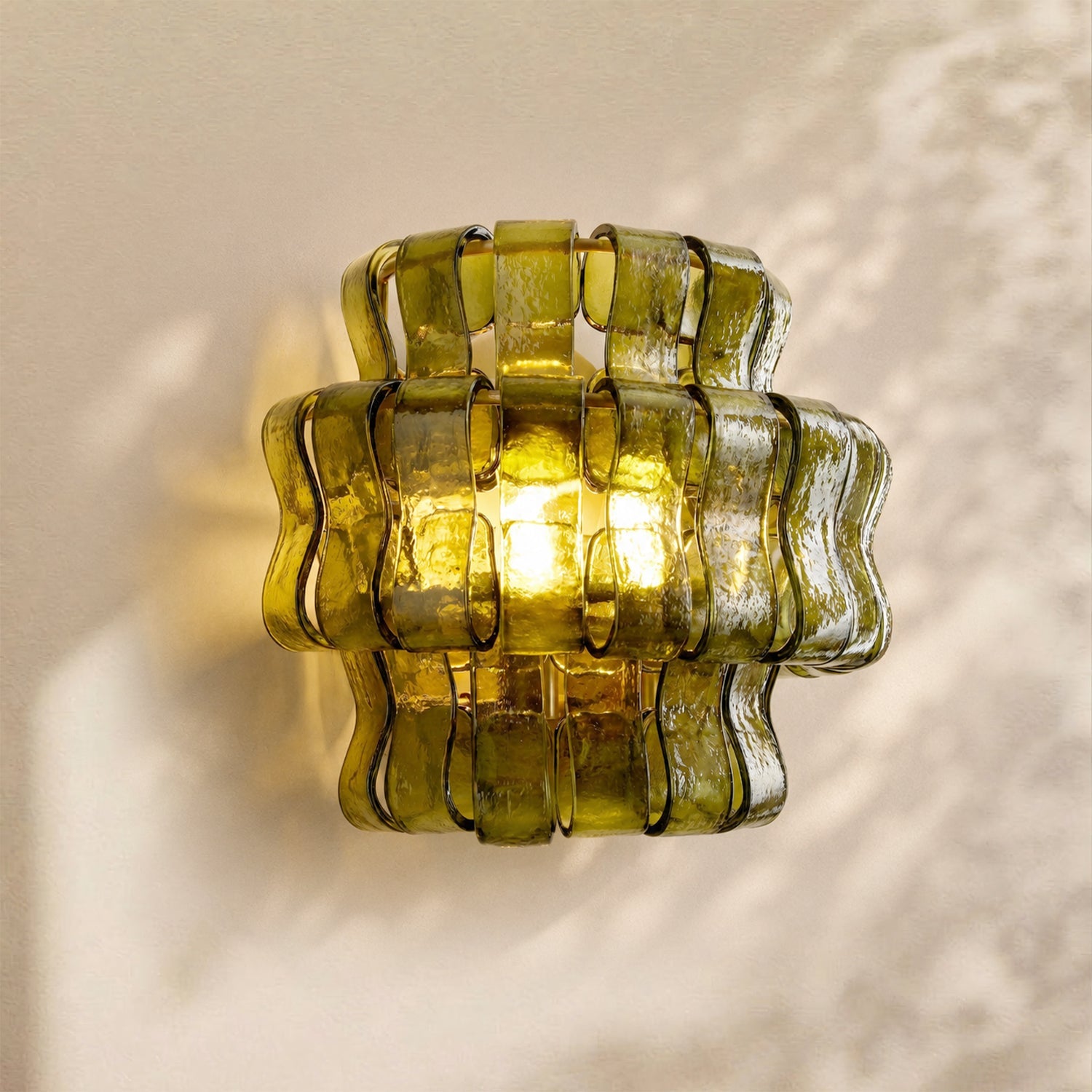 Amor Ghiaccio Glass Wall Sconce 12"