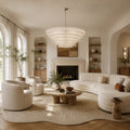 Amor 7-Tier Ghiaccio Glass Round Chandelier 60"