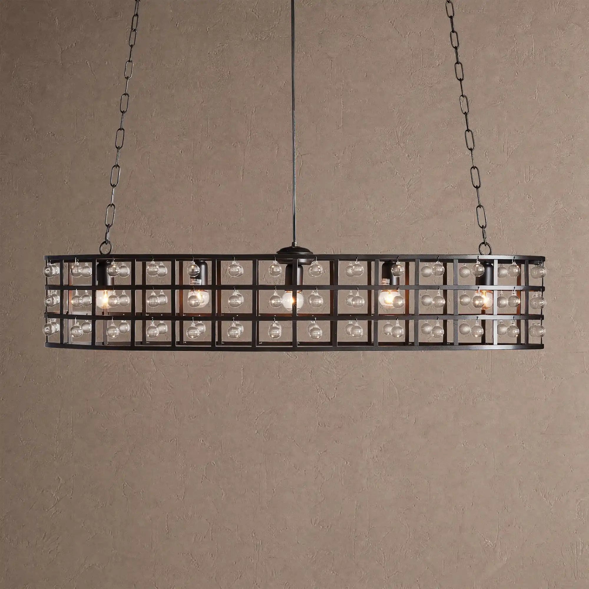 La Caged 5-Light Oval Chandelier