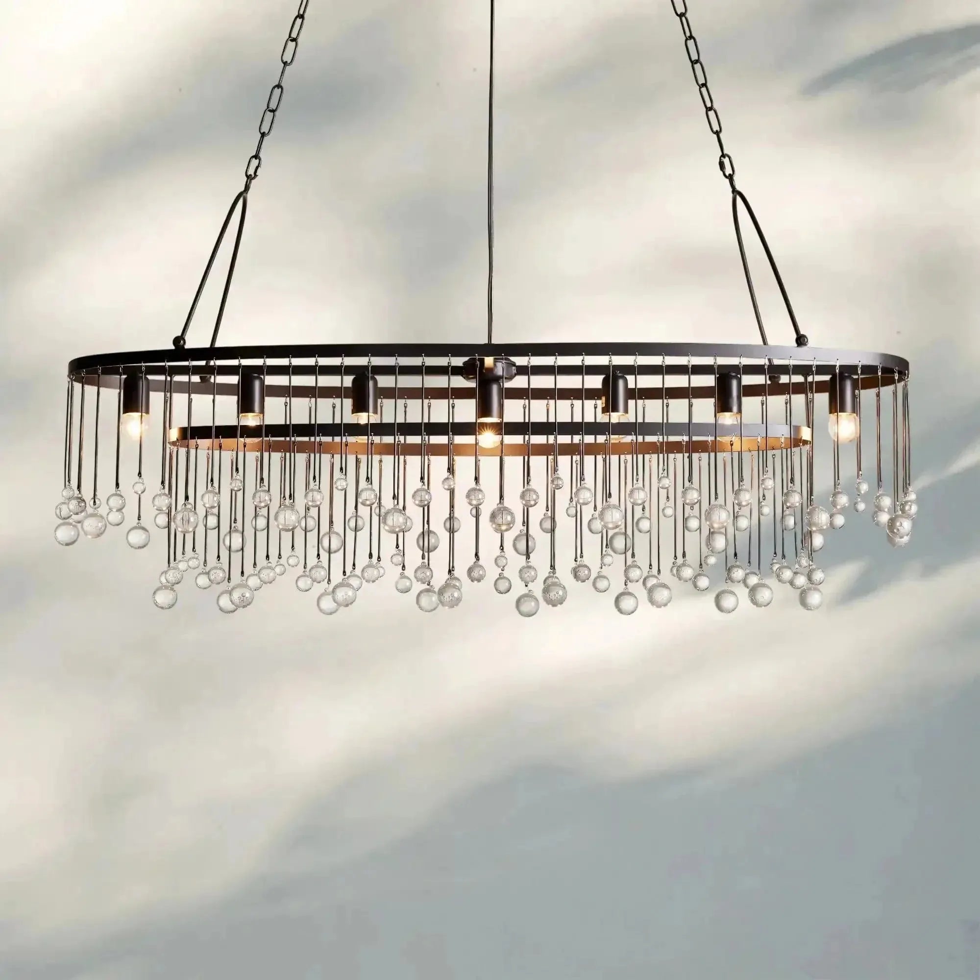 Aubrey 7 Light Oval Chandelier