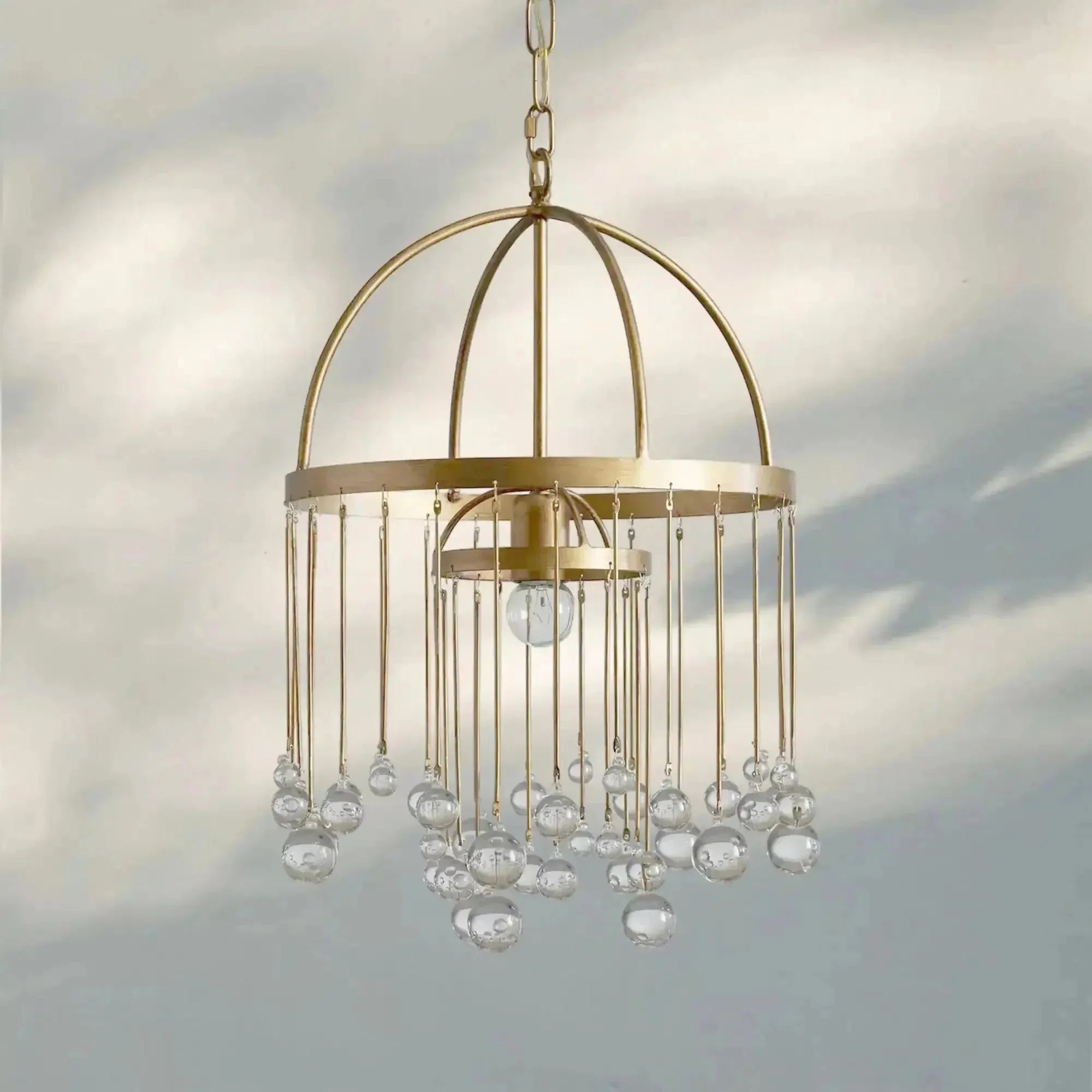 Aubrey Modern Crystal Ball Pendant Lamp