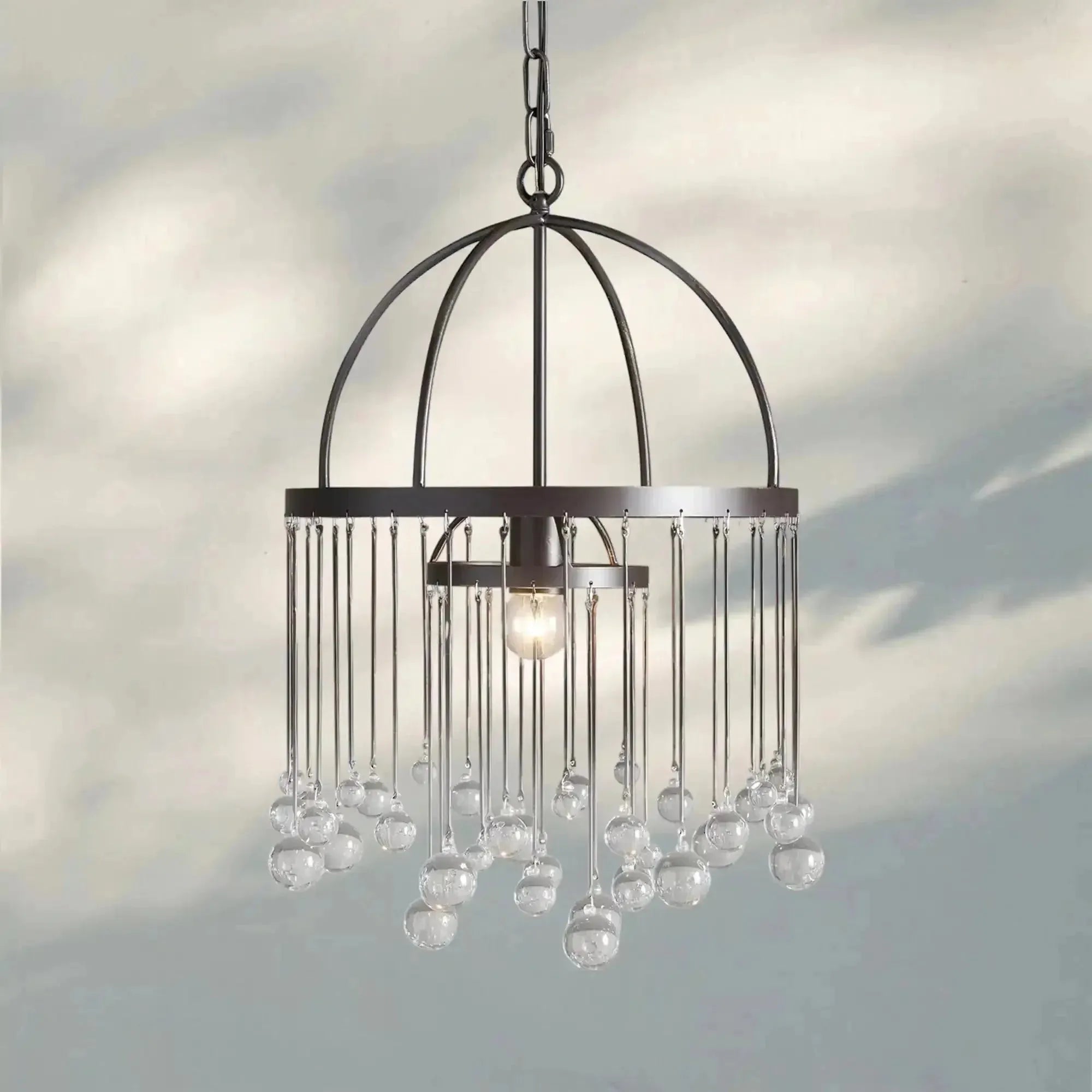 Aubrey Modern Crystal Ball Pendant Lamp