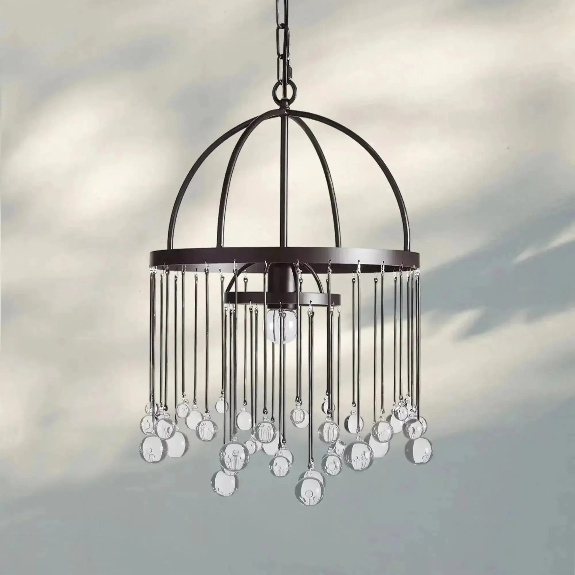 Aubrey Modern Crystal Ball Pendant Lamp