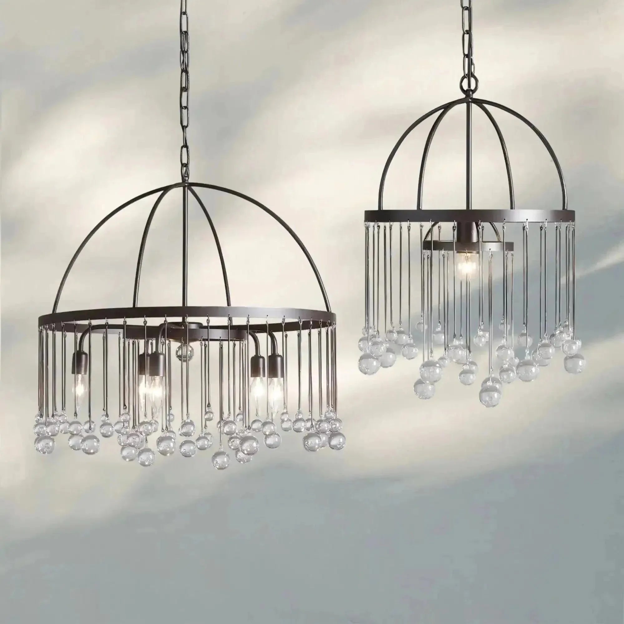 Aubrey Modern Crystal Ball Pendant Lamp
