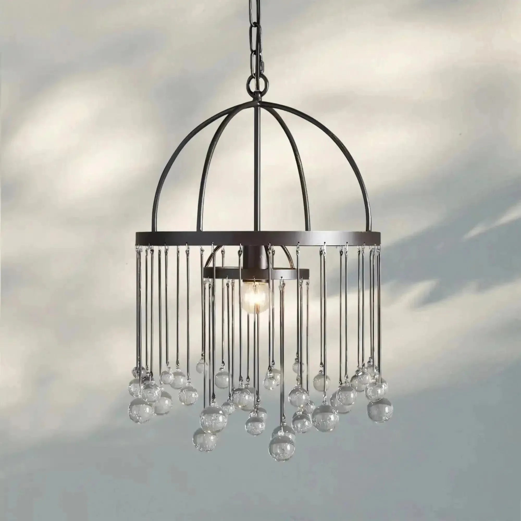 Aubrey Modern Crystal Ball Pendant Lamp