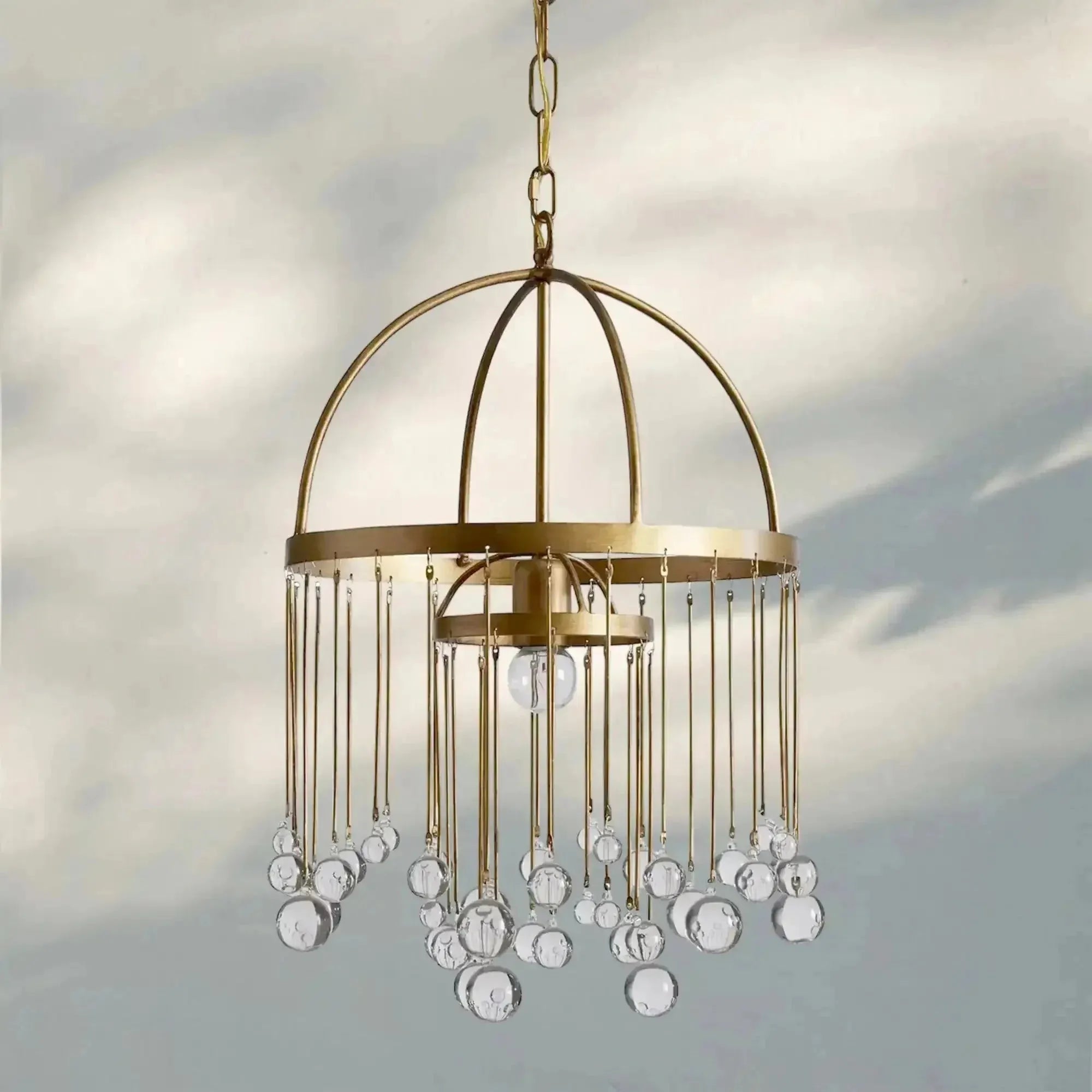 Aubrey Modern Crystal Ball Pendant Lamp