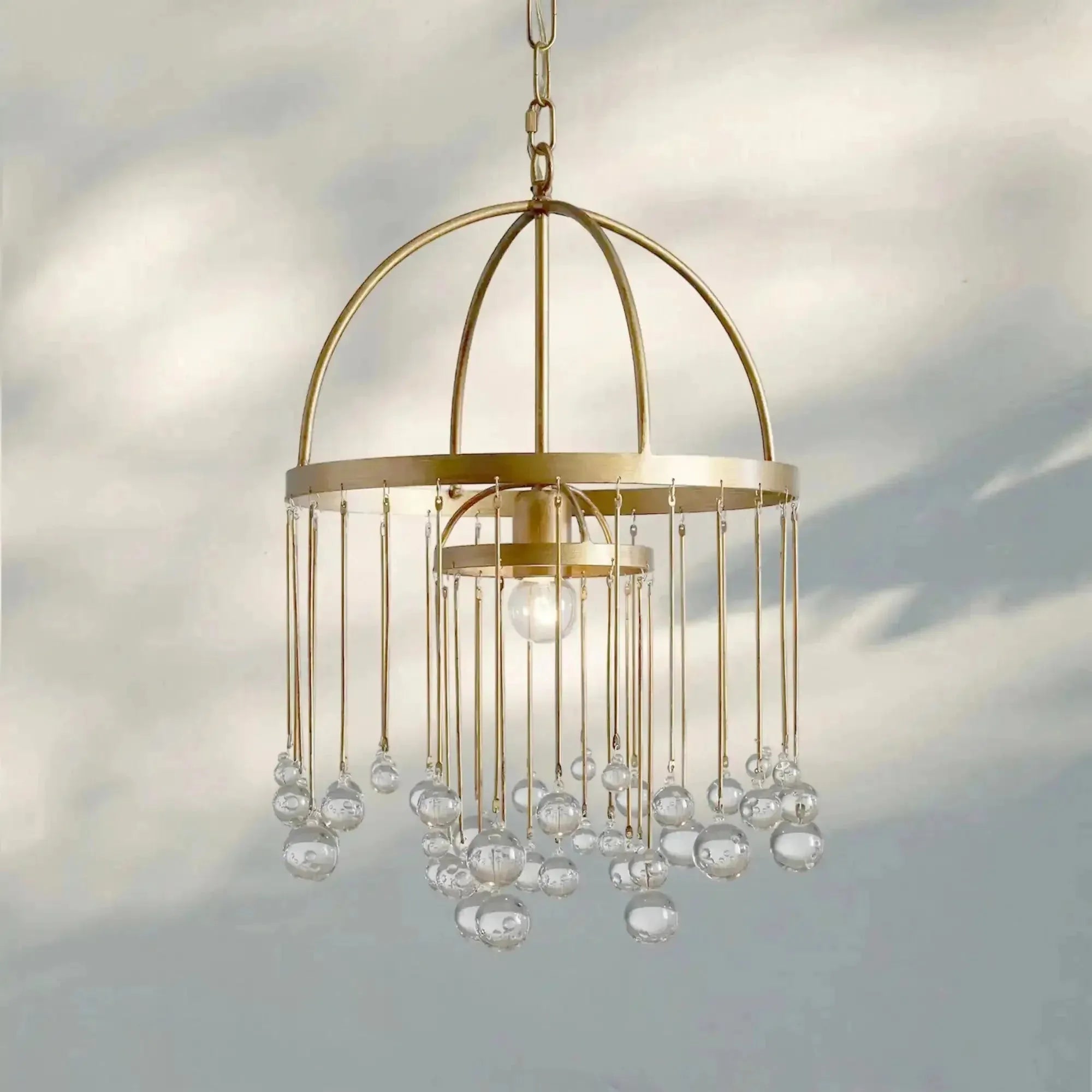 Aubrey Modern Crystal Ball Pendant Lamp