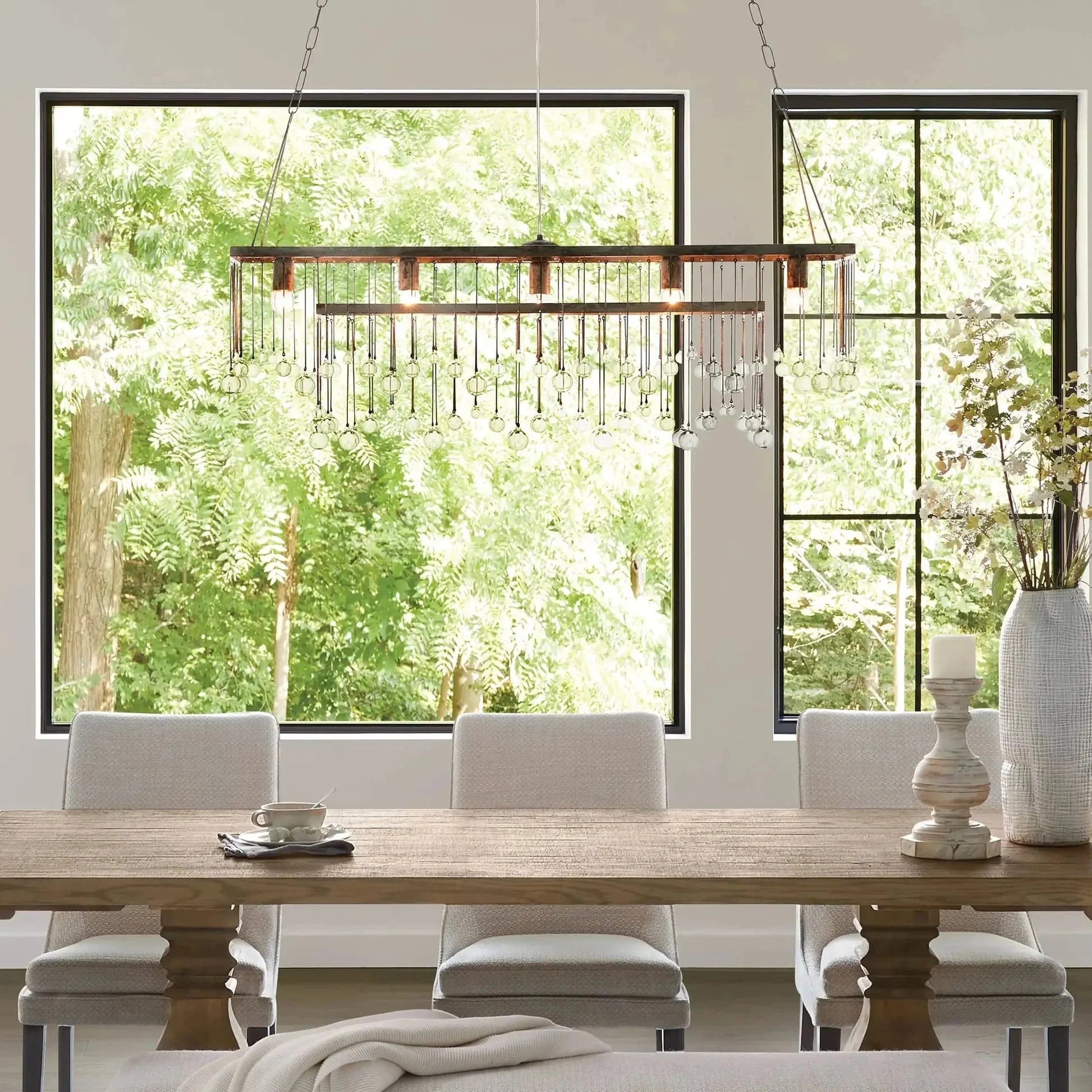 Aubrey Rectangular Chandelier 47''60''