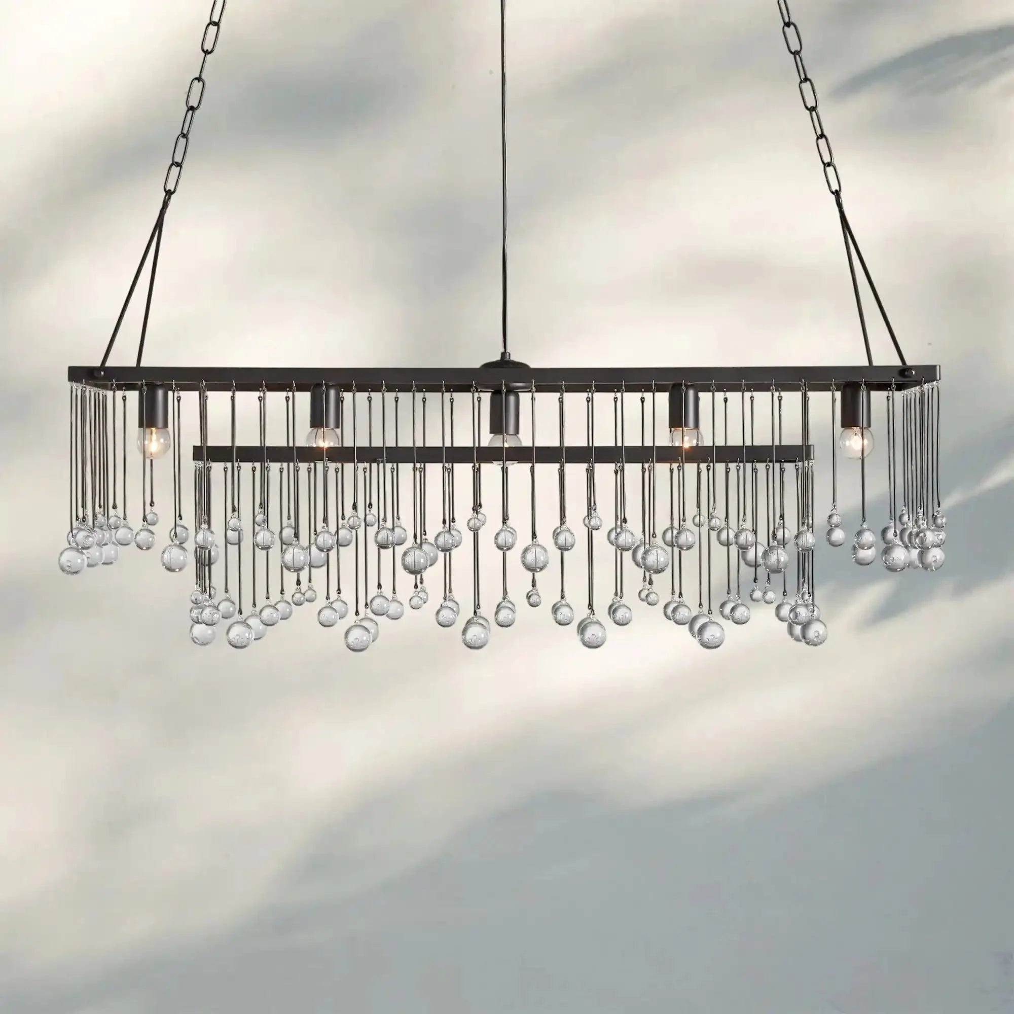 Aubrey Rectangular Chandelier 47''60''