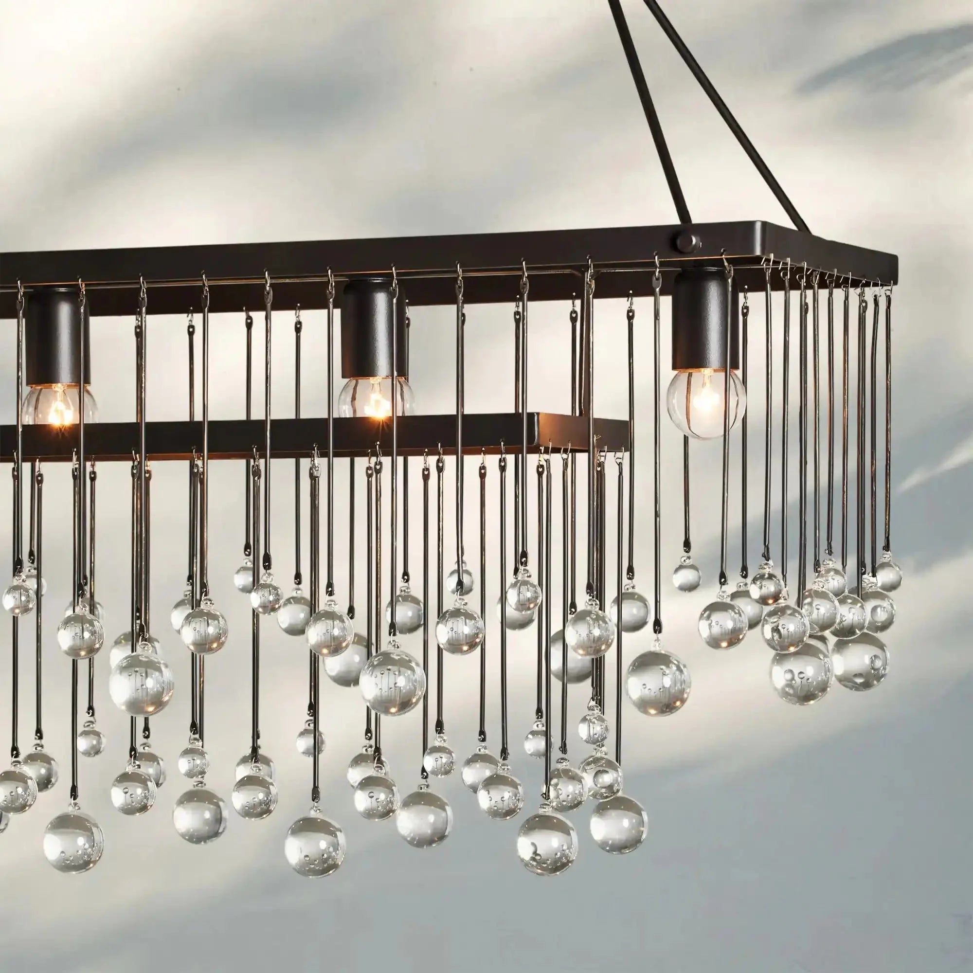 Aubrey Rectangular Chandelier 47''60''