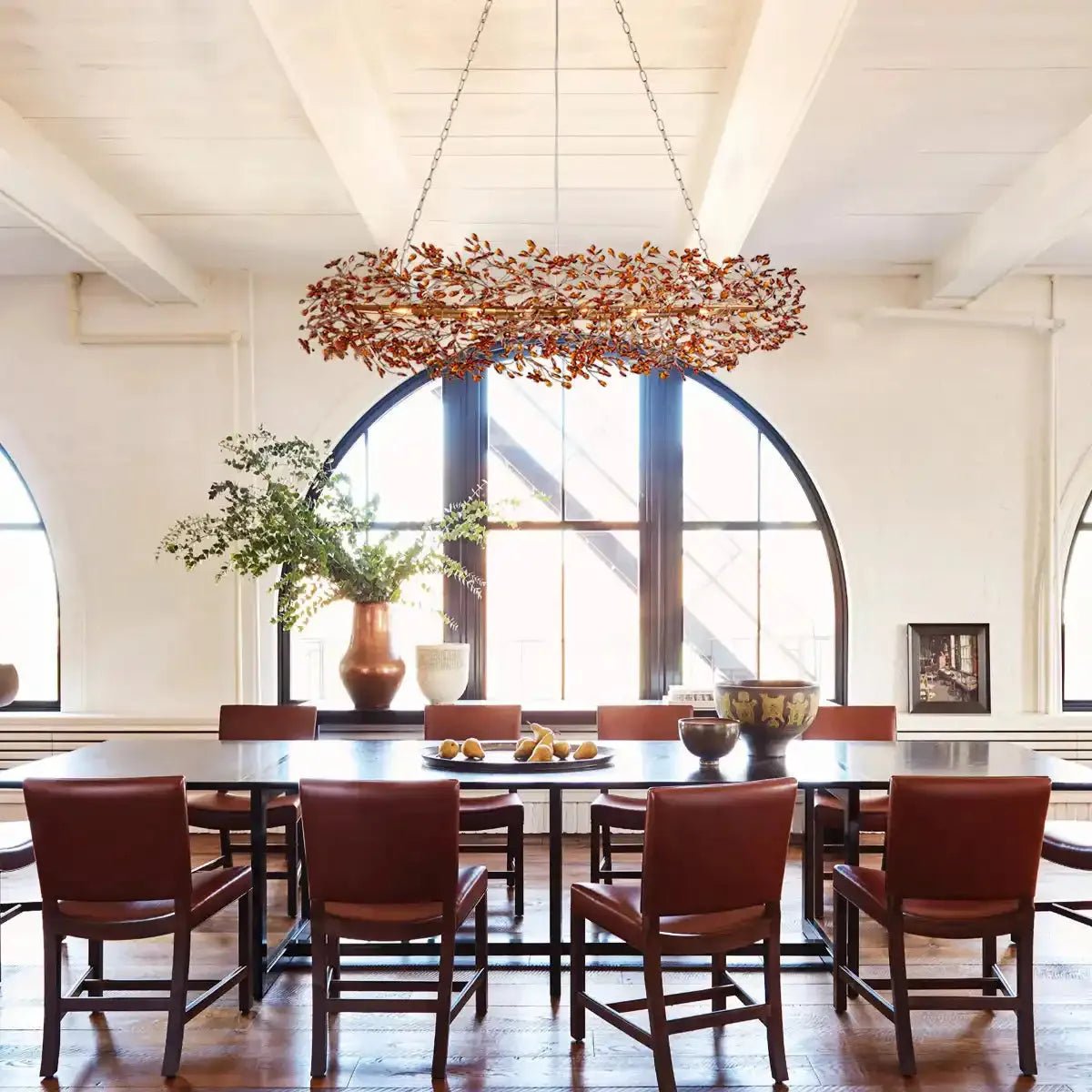 Fiore Crown Crystal Branch Chandelier 39" 48" 60“
