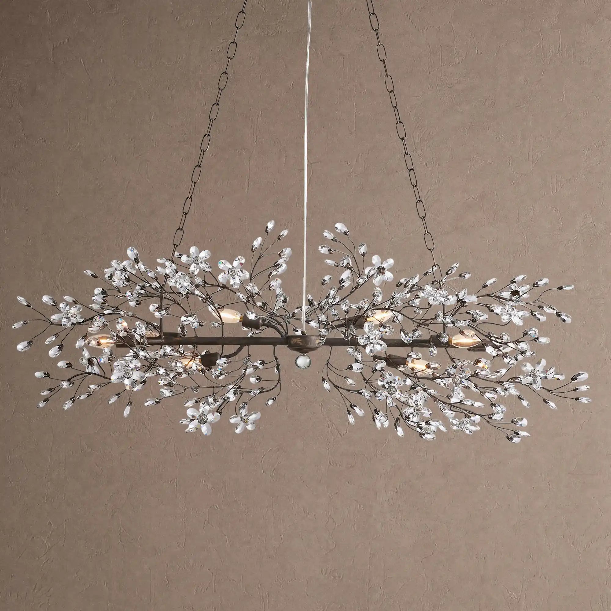 Fiore Linear Chandelier 43" 51" 68"W