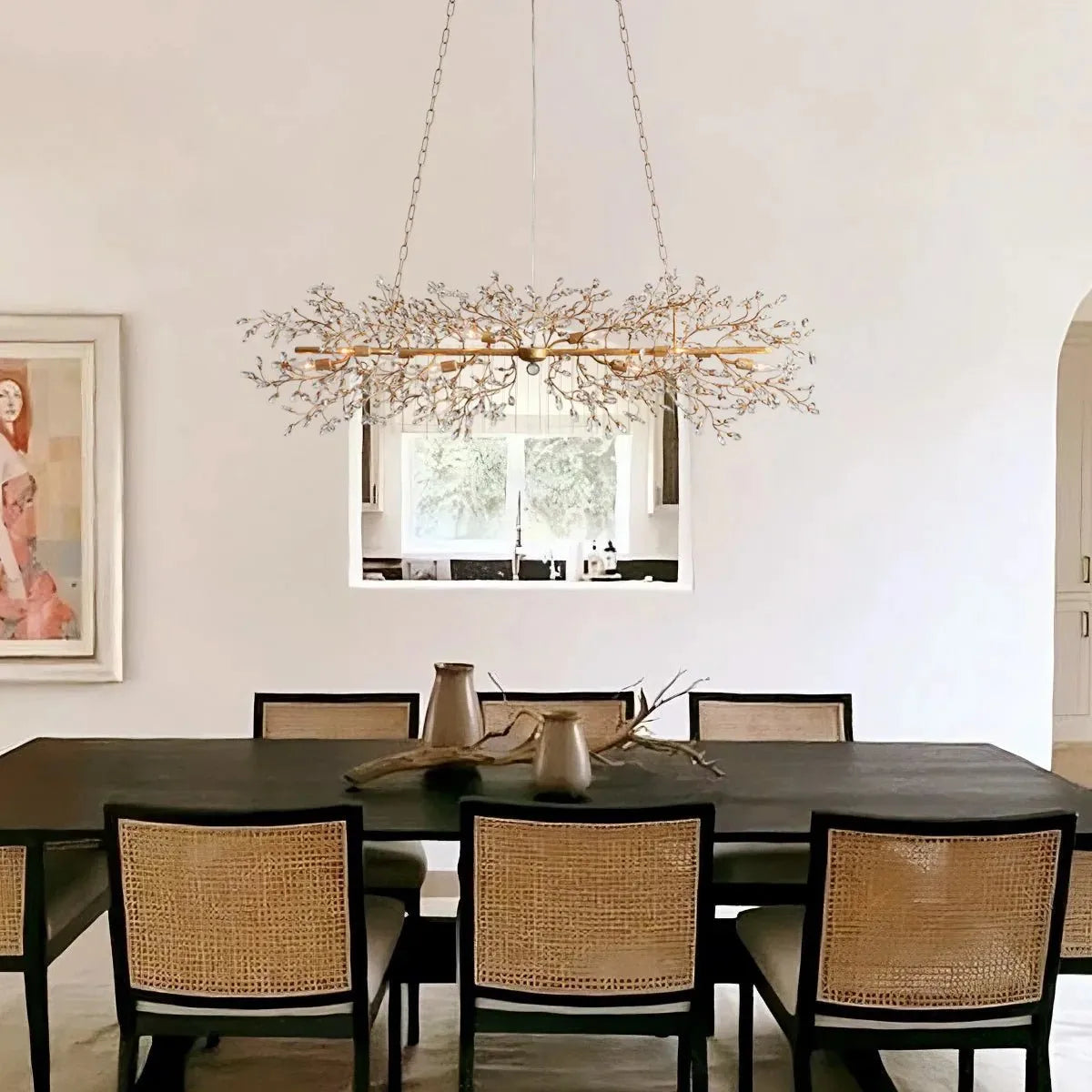 Fiore Linear Chandelier 43" 51" 68"W