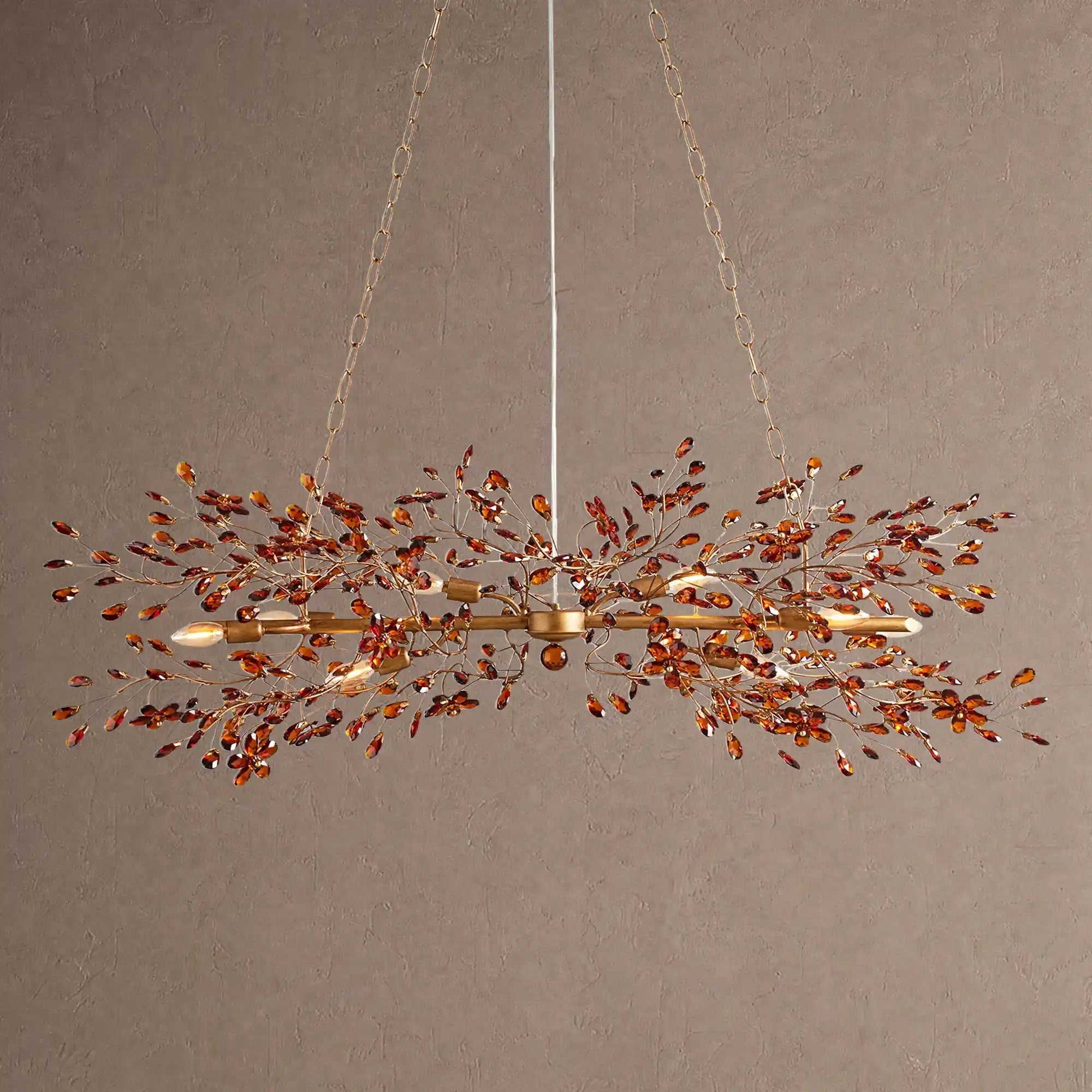 Fiore Linear Chandelier 43" 51" 68"W