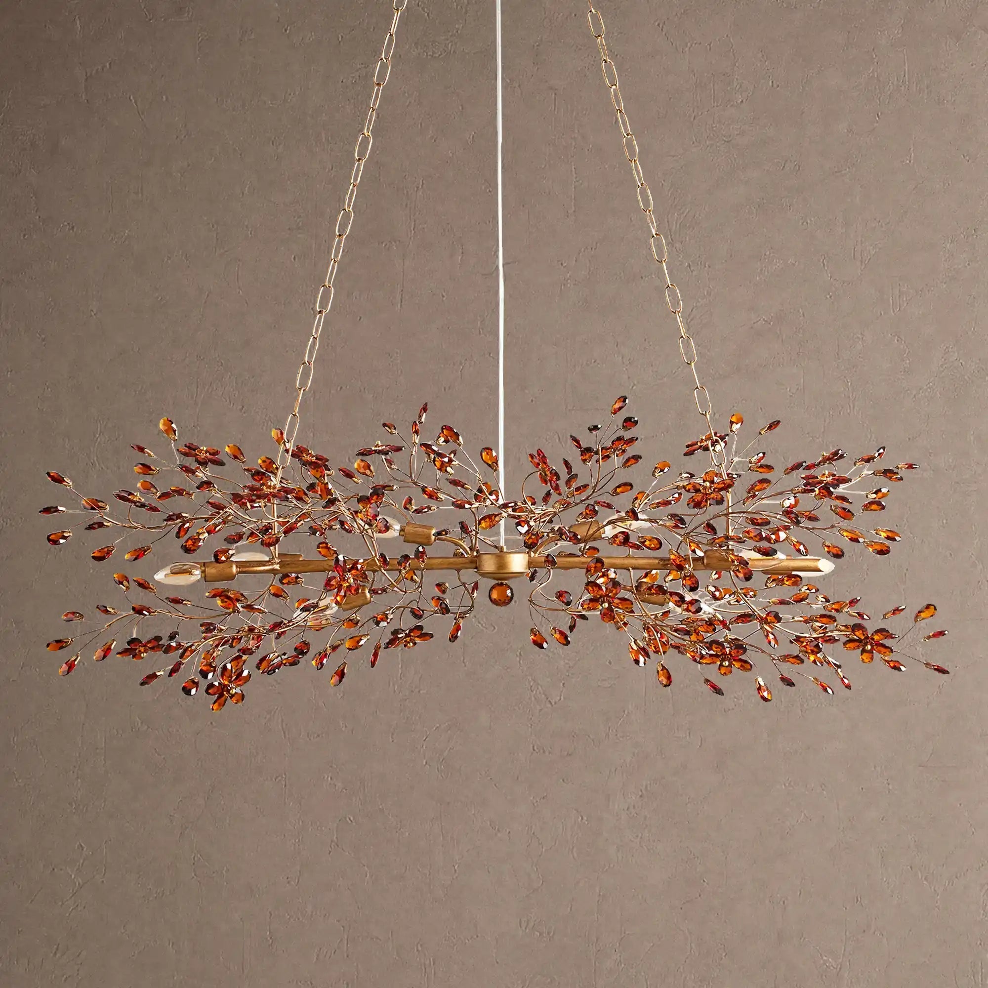 Fiore Linear Chandelier 43" 51" 68"W