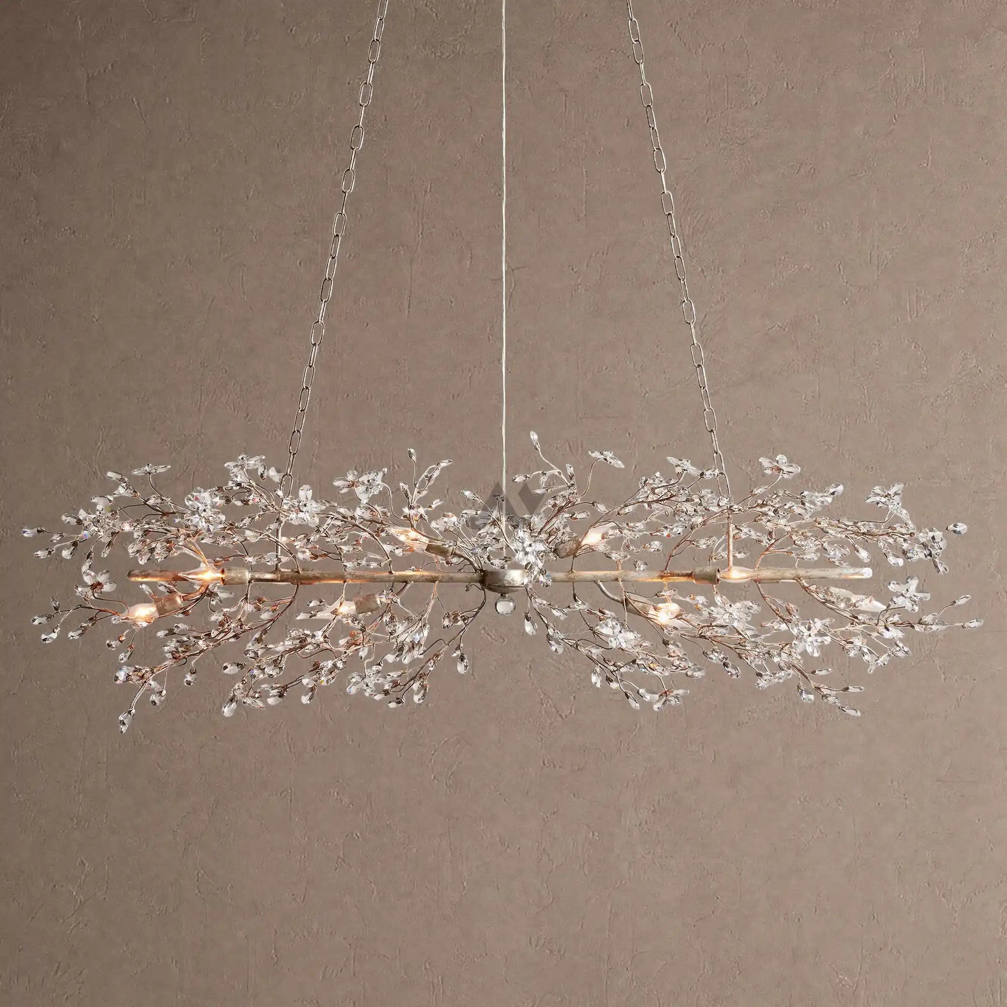 Fiore Linear Chandelier 43" 51" 68"W