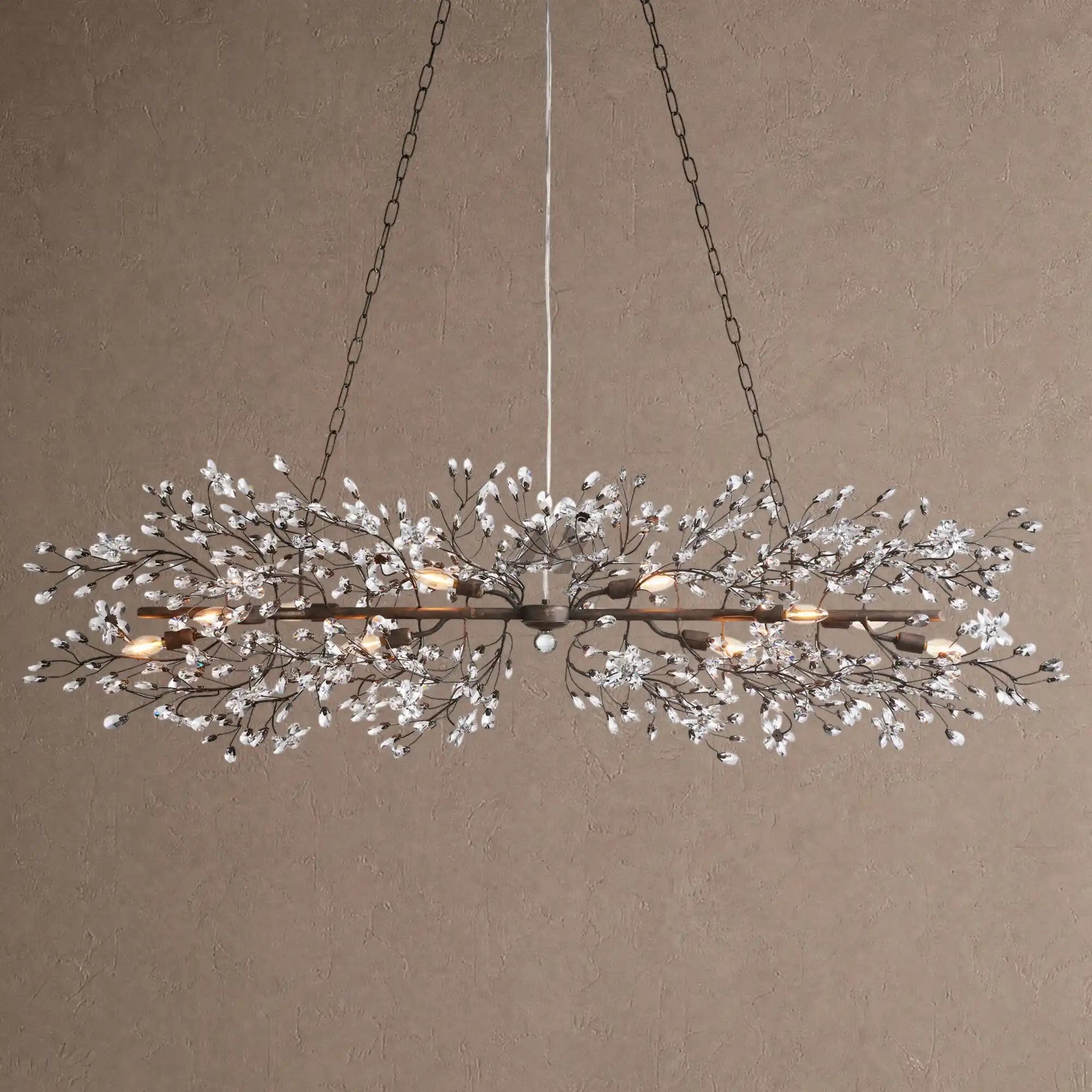 Fiore Linear Chandelier 43" 51" 68"W