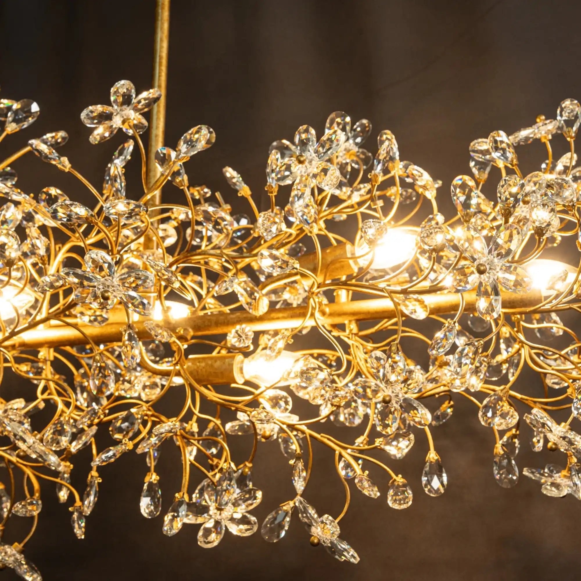 Fiore Linear Chandelier 43" 51" 68"W