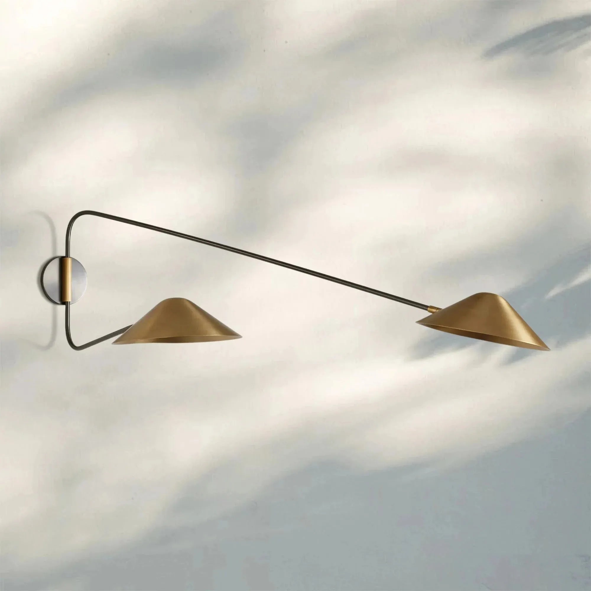Simms Long Arm Double Wall Sconce