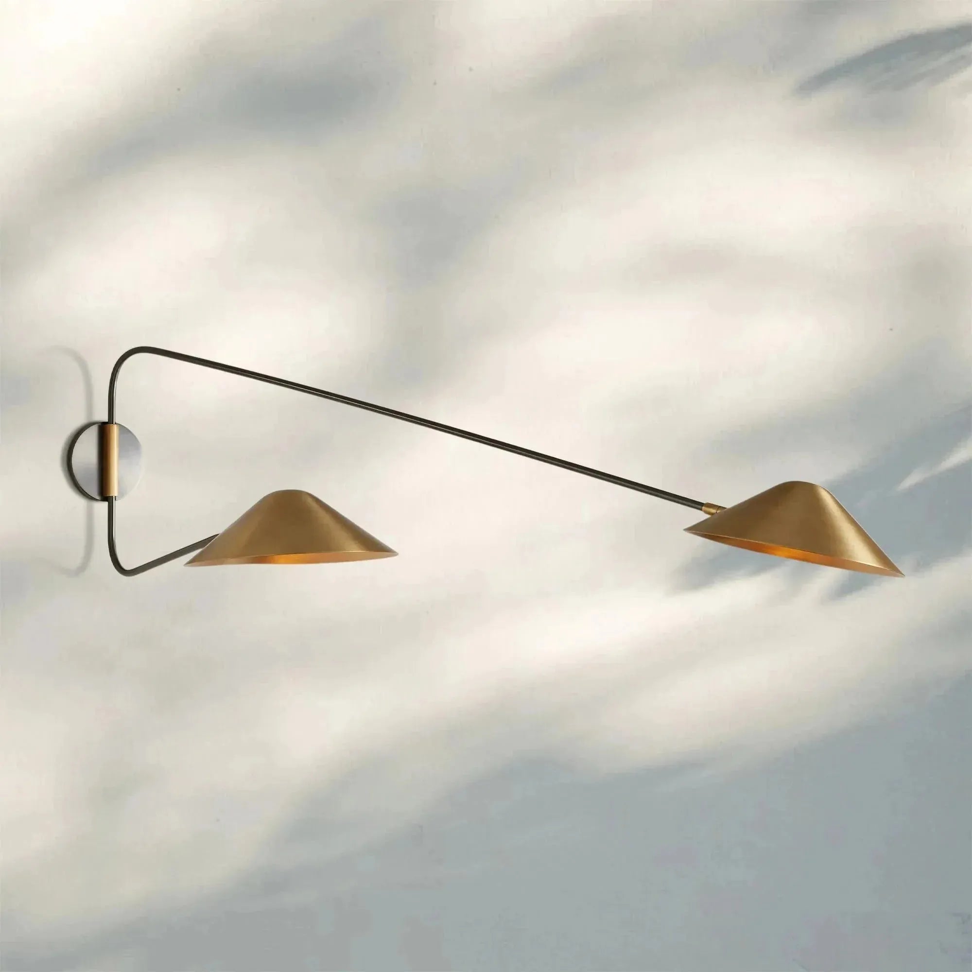 Simms Long Arm Double Wall Sconce
