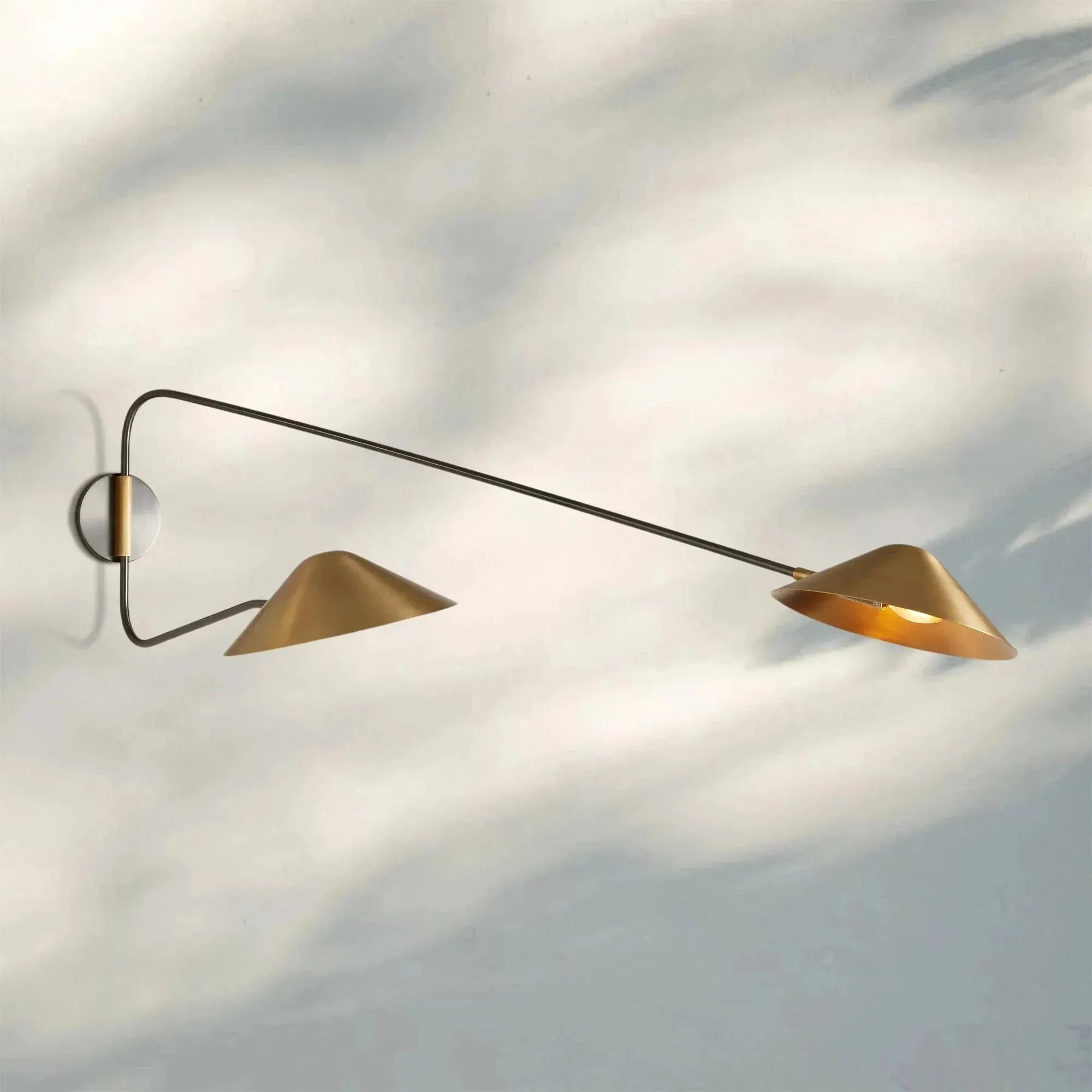 Simms Long Arm Double Wall Sconce