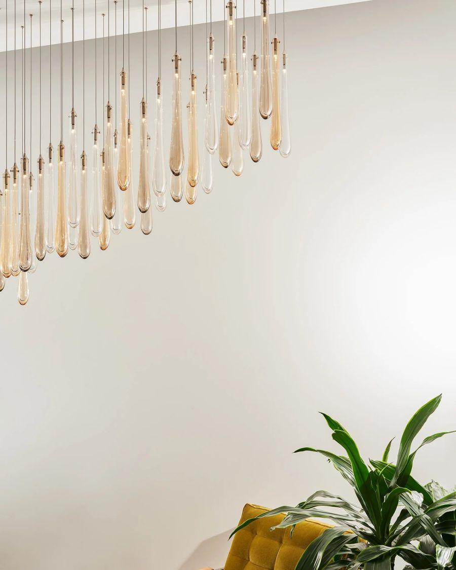 Dewdrop Small Round Chandelier-Chandelier-Briglighting
