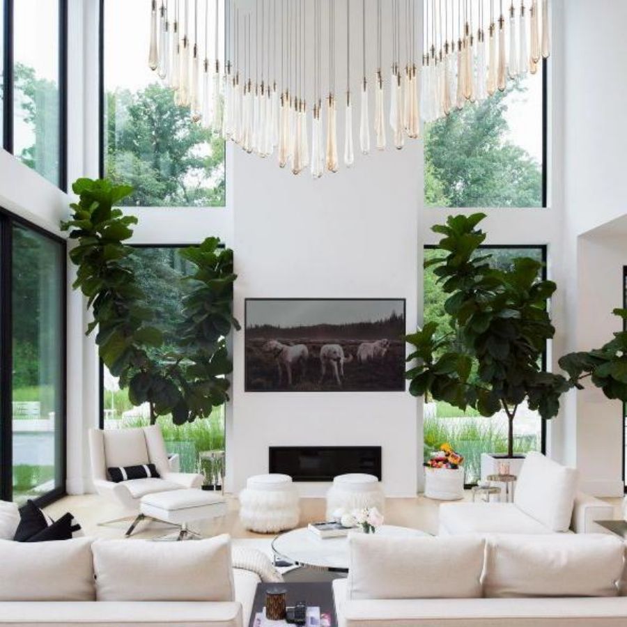Dewdrop Small Rectangle Chandelier-Chandelier-Briglighting