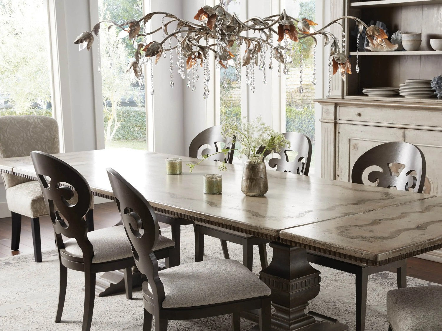 Uma Rectangular Chandelier-Chandelier-Briglighting