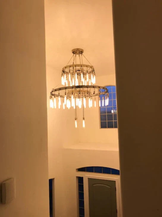 Retro-Inspired Metal Pendant Light Chandelier for Living Room/Bedroom/Staircase/Villa-Briglighting